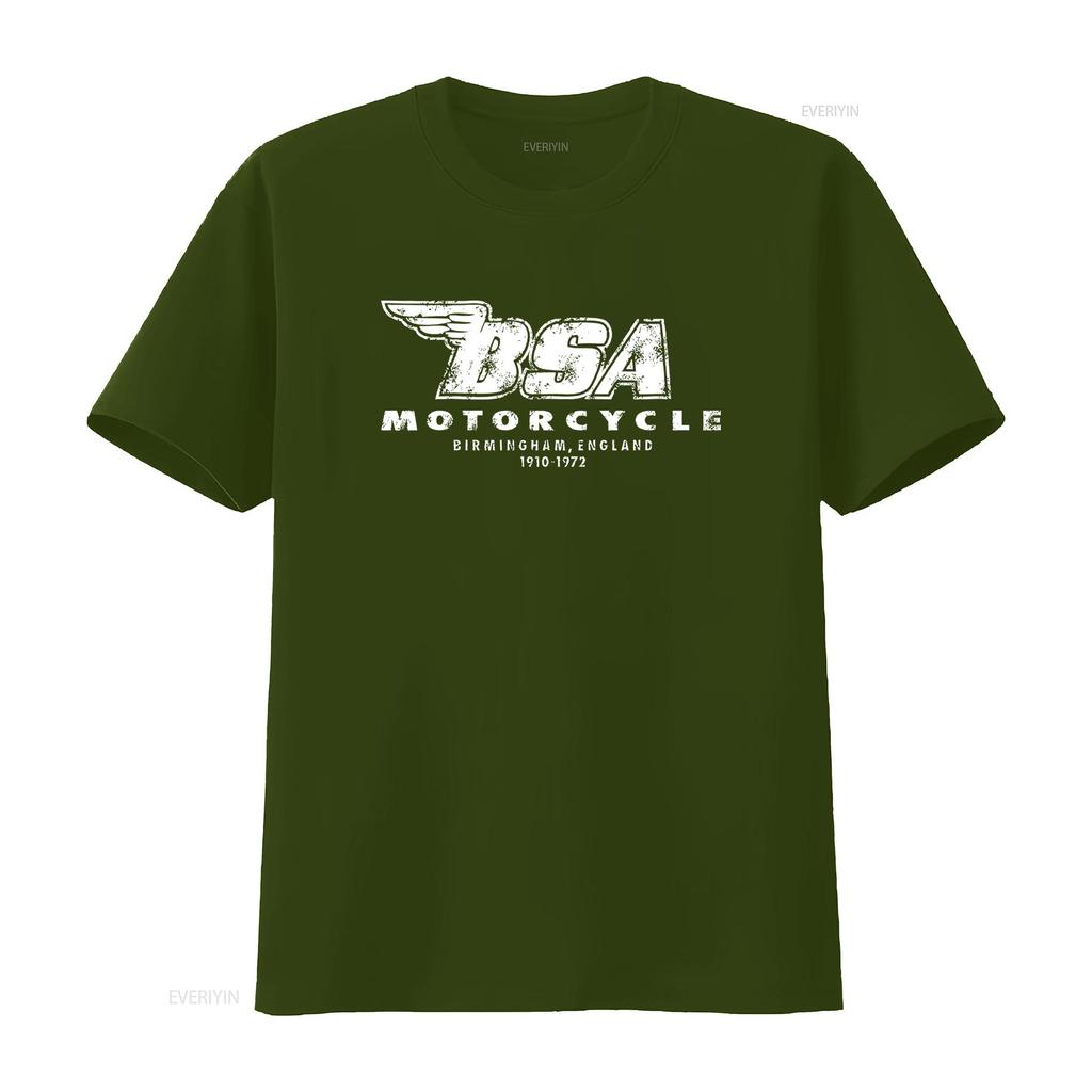 Vintage BSA Motorcycle T Shirt Artwork Cafe Racer Motorcycles Retro Style Birmingham England 1910 1972 Design vintage Washed
