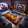 1PC Custom Name Thunderstorm Theme Floor Mat Ideal for Living Room, Game Rooms, Office, Bedroom,Floor Mat Playful Design