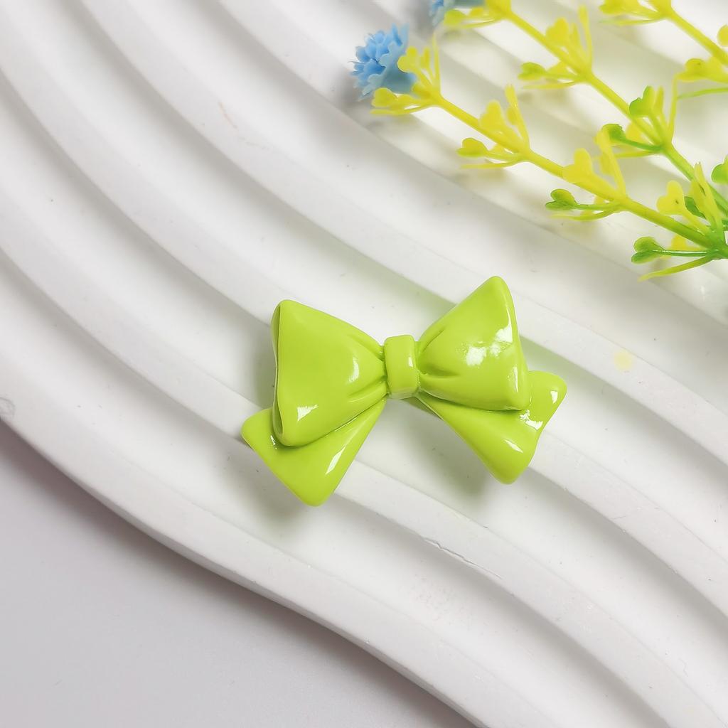 100Pieces Mixed Colors Bowknots Bow Tie Themed Resin Flatback Cabochons Embellishments for DIY Jewelry Making Phone Case Decor