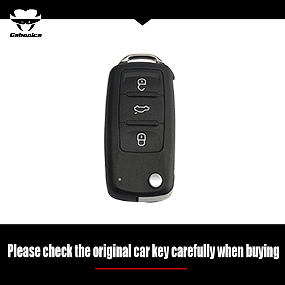 Abs Carbon Fiber Car Key Case Cover For Vw Volkswagen Polo Tiguan Passat B5 B6 B7 Golf 4 5 6 Mk6 Jetta Lavida For Skoda Octavia