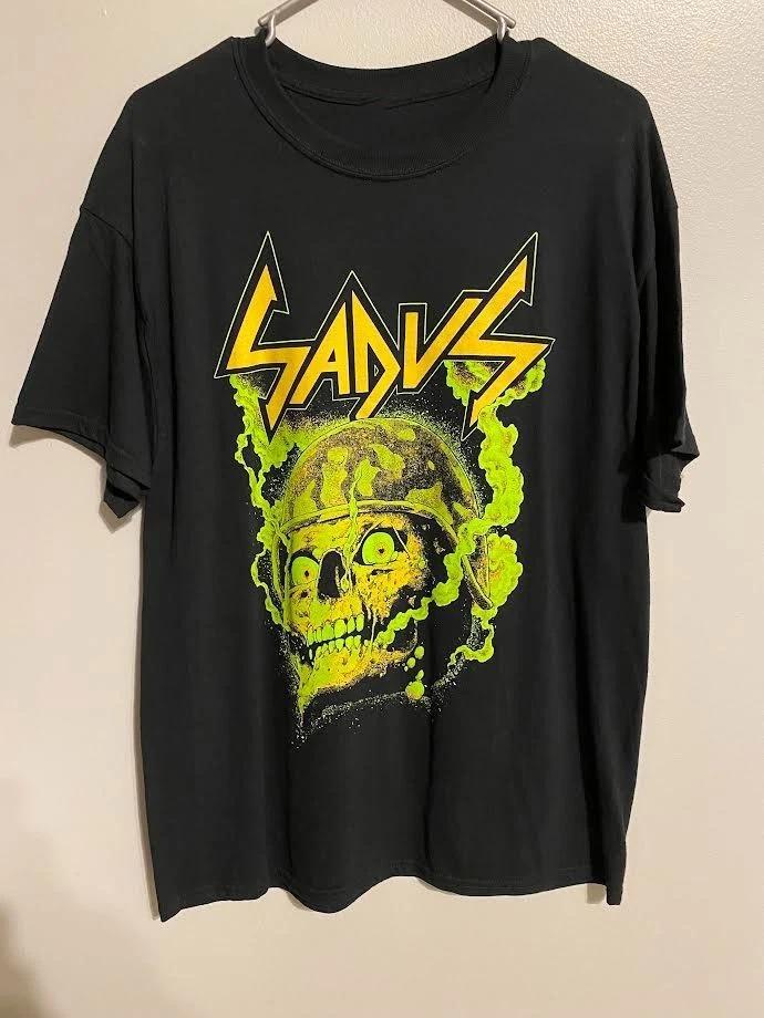 

Sadus Band Ablum Black and Green 100% Cotton T-shirt Mens Tees Top S to 5XL 2F1706 S