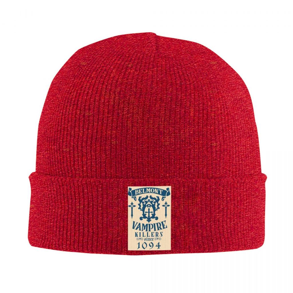 Belmont Crest Castlevania Warm Knitted Cap Winter Knit Bonnet Hat Skullies Beanies Hip Hop Caps for Unisex