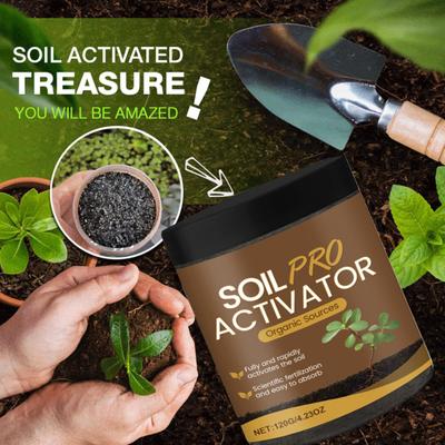 Soil Activator Powder Fertilizer Nutrient-Rich Plant Growth Booster Soil Activation Powder for Potting Mix Seedlings Compost Indoor Outdoor Plants