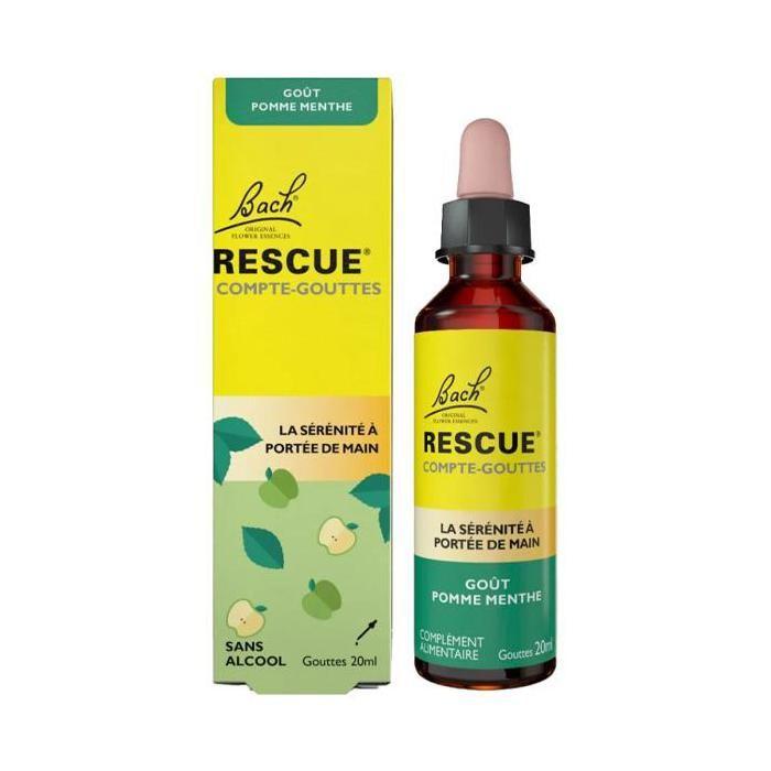 RESCUE Compte-gouttes GOÛT POMME MENTHE - 20 ml