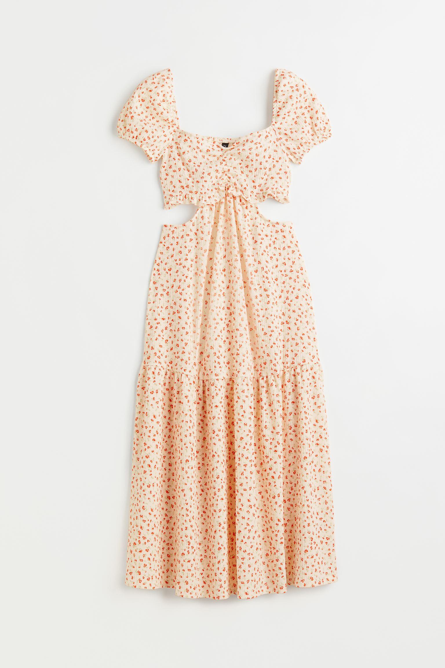 

Crinkled cut-out dress