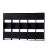 Functional Slim Adhesive Cabinet Door Mount 5 Compartment Adhesive Metal Straw Organizers Slim Cabinet Door Wall Mount