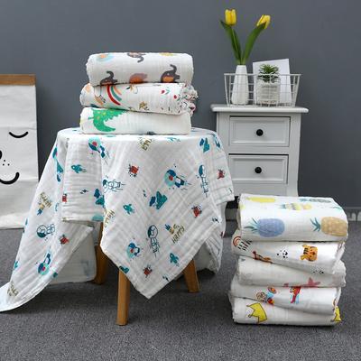 Multi-Use Baby & Kids Blanket - Four-Layer Gauze Cotton Bath Towel Absorbent Bathing Robe & Newborn Swaddle Wrap for All Needs