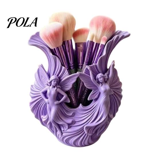 Creative Desktop Organizer 3D Printed Pen Holder, Fairies for Pens, Pencils, Makeup Brushes, Unique Desk Stationery Holder Minimalist Modern