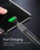 Nylon Data Cable Fast Charger USB A to Type C Charging Cable For Huawei Samsung Android phone TypeC Charging Device 1M 2M 3M