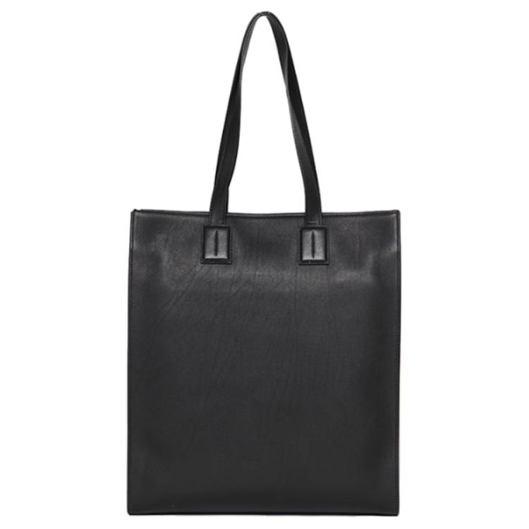 Bally Logo Double Handle Leather Tote Bag Women tote Black 6308508