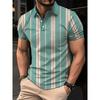 Trendy Casual! Men's Short-sleeve Polo Shirt, Comfortable and Versatile.