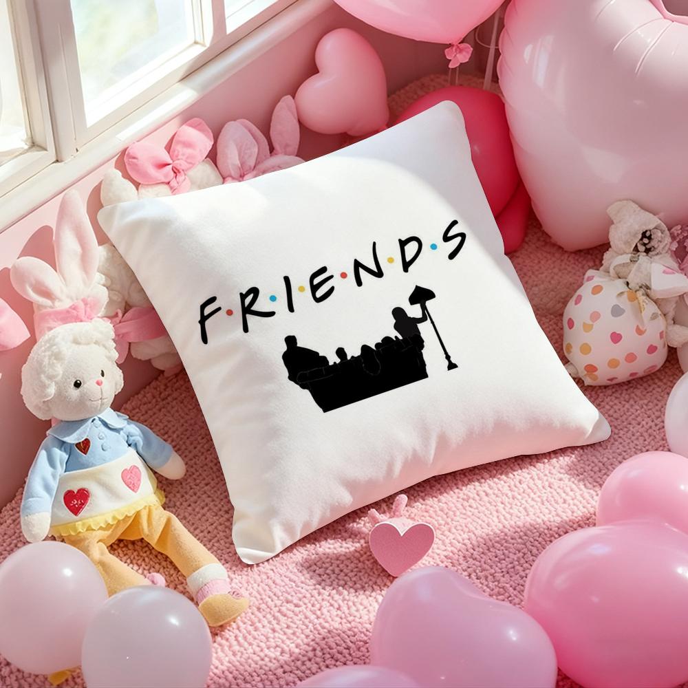 F-Friends TV Show Classic Cushion Cover Pattern Printed Pillowcase for Living Room Sofa Cushion Cover & Bedroom Decor