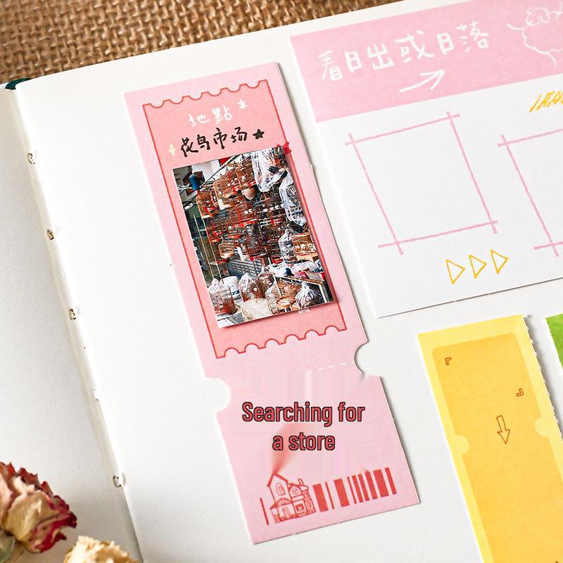 Creative Tearable Sticky Note Stickers for Journals, DIY Collage, and Student Markers
