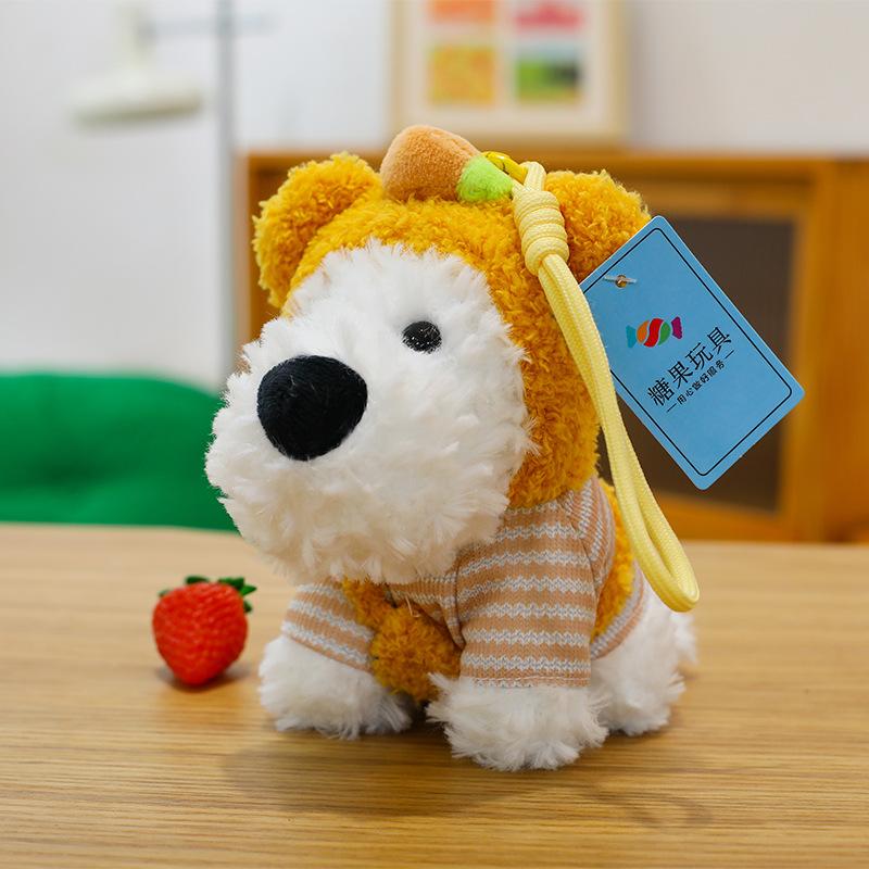 Variety West Highland Dog Plush Toy Cute Clothing Puppy Pendant Doll Bag Accessories Keychain