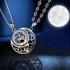 Lovers Gift Letters Love For Women Men Copper Sun Moon Pendant Fashion Jewelry Couple Necklace