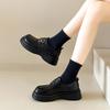 New Spring and Autumn British Style Mary Jane Shoes Platform Height Commuter Small Leather Shoes