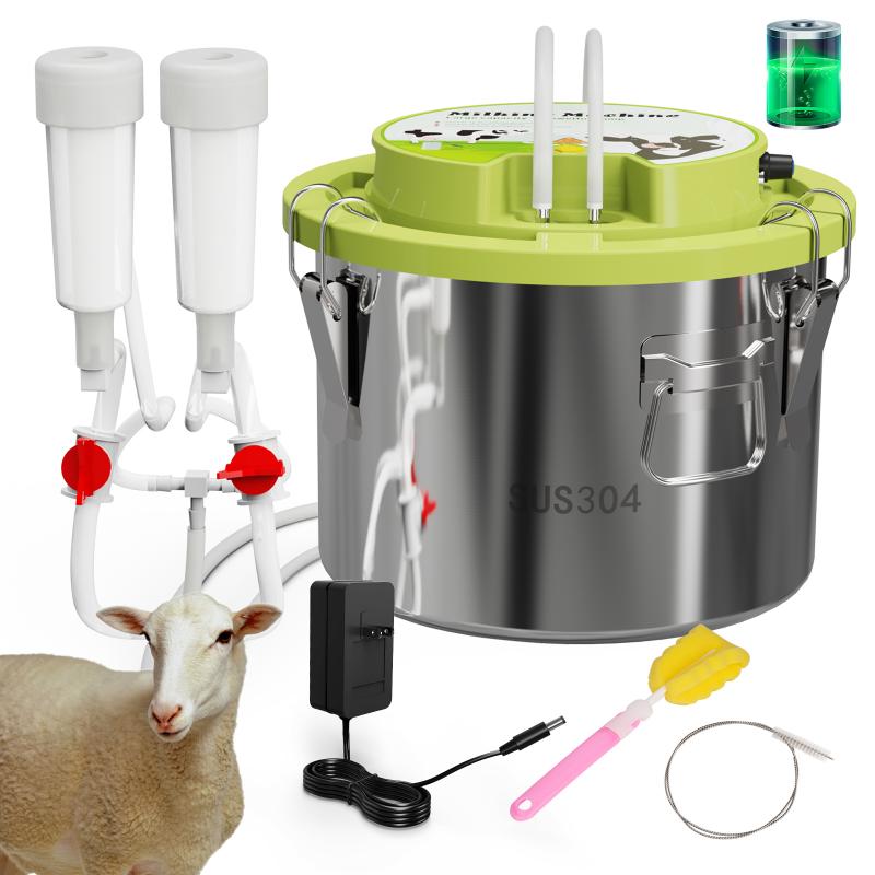 8L Sheep Ewe Milking Machine Cow Electric Integrated Milking Machine Accessories Milk lining Milk Pail Farm Breeding Tools