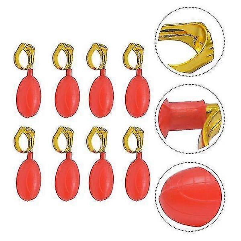 8 Stück Lustiger Kleiner Wasserspritzring Neuheit Streichrequisiten Kniffliges Spielzeug für Erwachsene