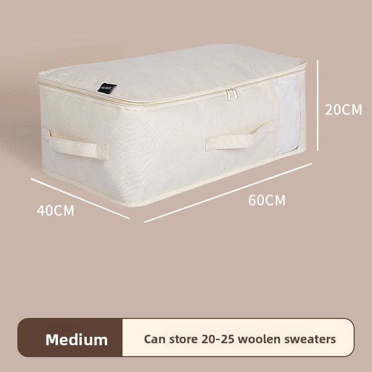 Multiuse Oxford Fabric Clothes Organizer With Transparent Window For Moving And Dorm Rooms