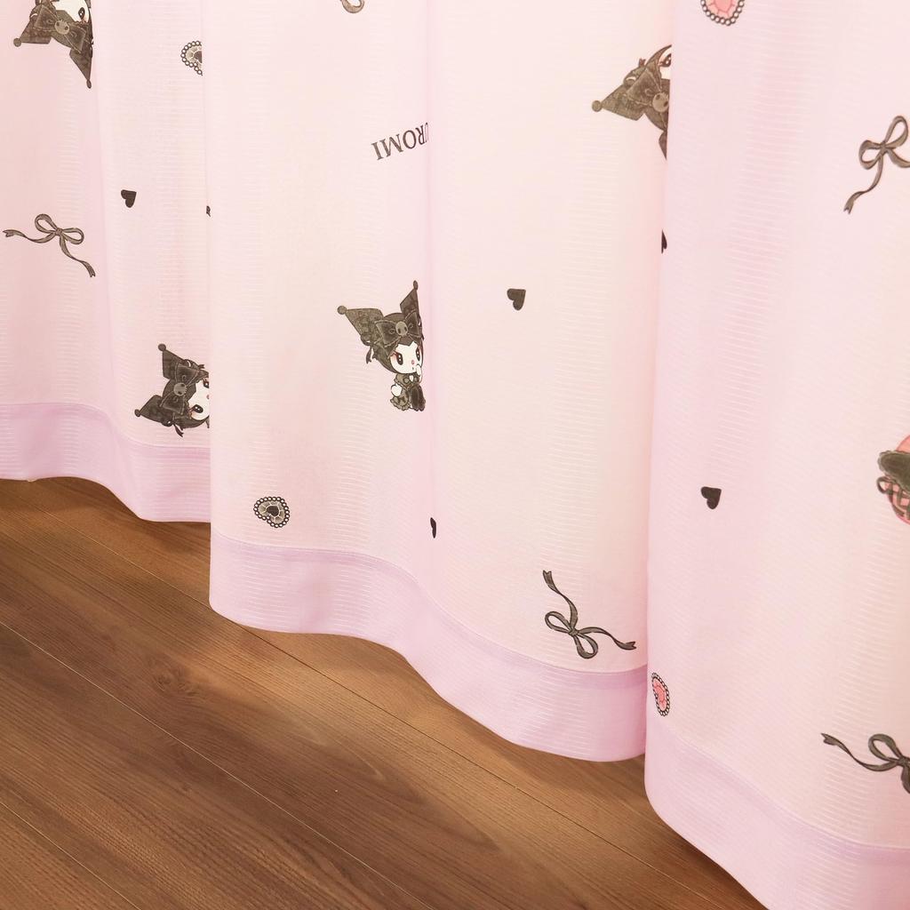 MORIPiLO Sanrio Lace Curtains Featuring My Melody and Kuromi Connecting Art 100x133cm Set of Cute Sanrio Midnight Makura No Morishita (Eba Pattern,