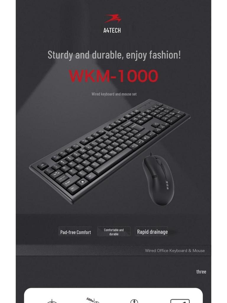 A4TECH WKM-1000 Wired Desktop/Laptop Keyboard