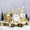 Tabletop Doll Santa Claus Doll Realistic Christmas Elk Plush Toy  Christmas Atmosphere