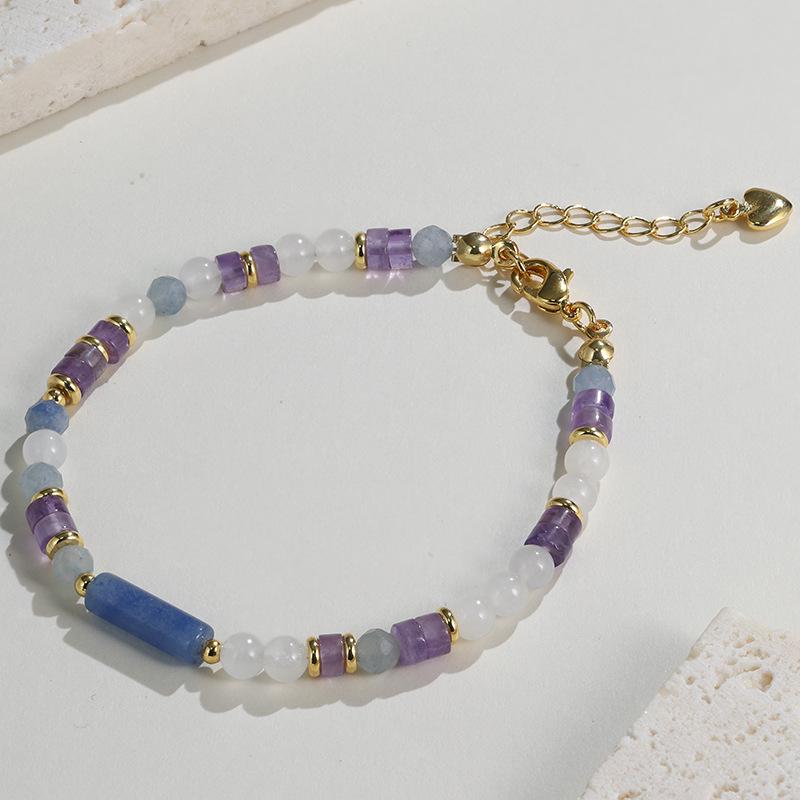 Bracciale Impilabile con Perle Bianche Rotonde in Giada Dongling Stile Europeo e Americano - Nuovo Accessorio Portatile da Preghiera Cinese per Donna.