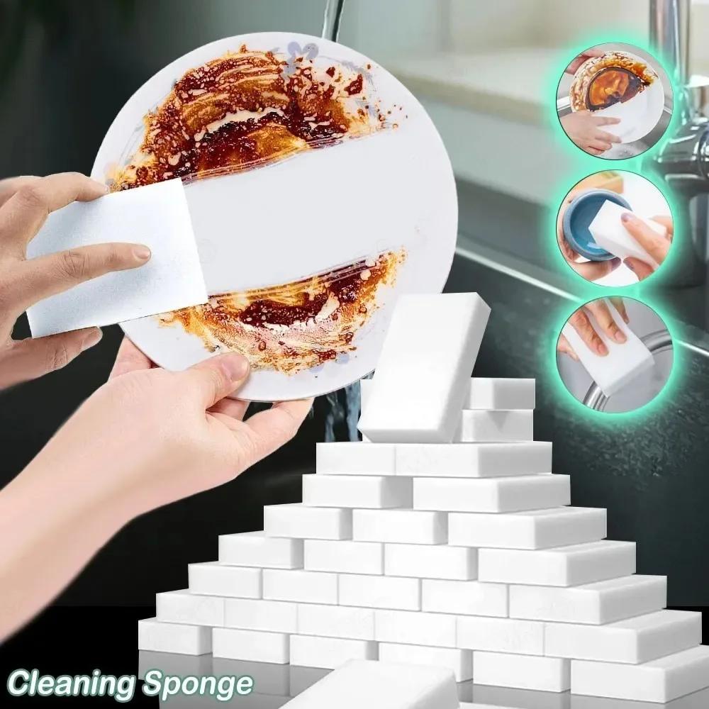 40/20Pcs Magic Nano Sponge Cleaner Multifunction Melamine Cleaning Spong for Dish Washing Home Kitchen Bathroom Cleaning Tools