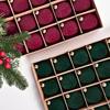 Samt Christbaumkugeln 20 Stück/Karton 6cm Beflockte Baumkugeln Anhänger Ornamente Luxuriöses Design Dekoration Für Weihnachtsdekoration