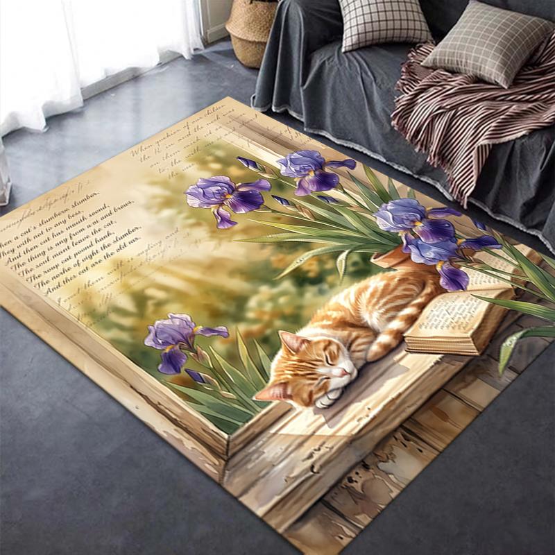 2025 New Retro Animals Carpet Rug for Living Room Bedroom Home Sofa Decoration,Kids play Non-slip Floor Mat