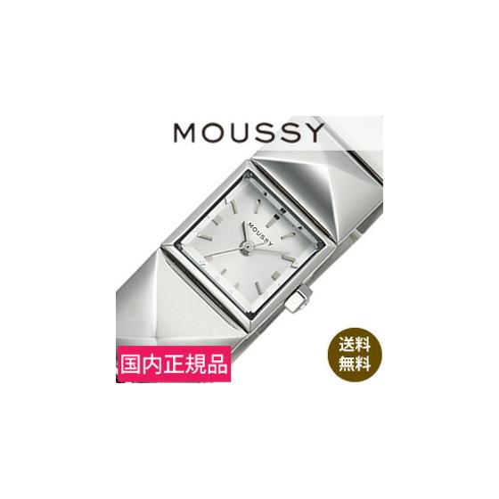 [56% OFF] [Up to 11,200 yen off] MOUSSY watch MOUSSY watch MOUSSY watch studs STUDS ladies white WM0071B4 metal fashionable analog silver crystal