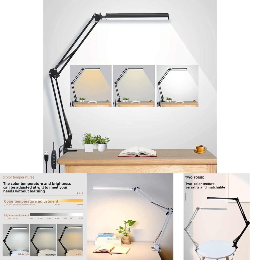 Folding Led Clamp Lamp With High Cri For Study Reading And Desk Tasks