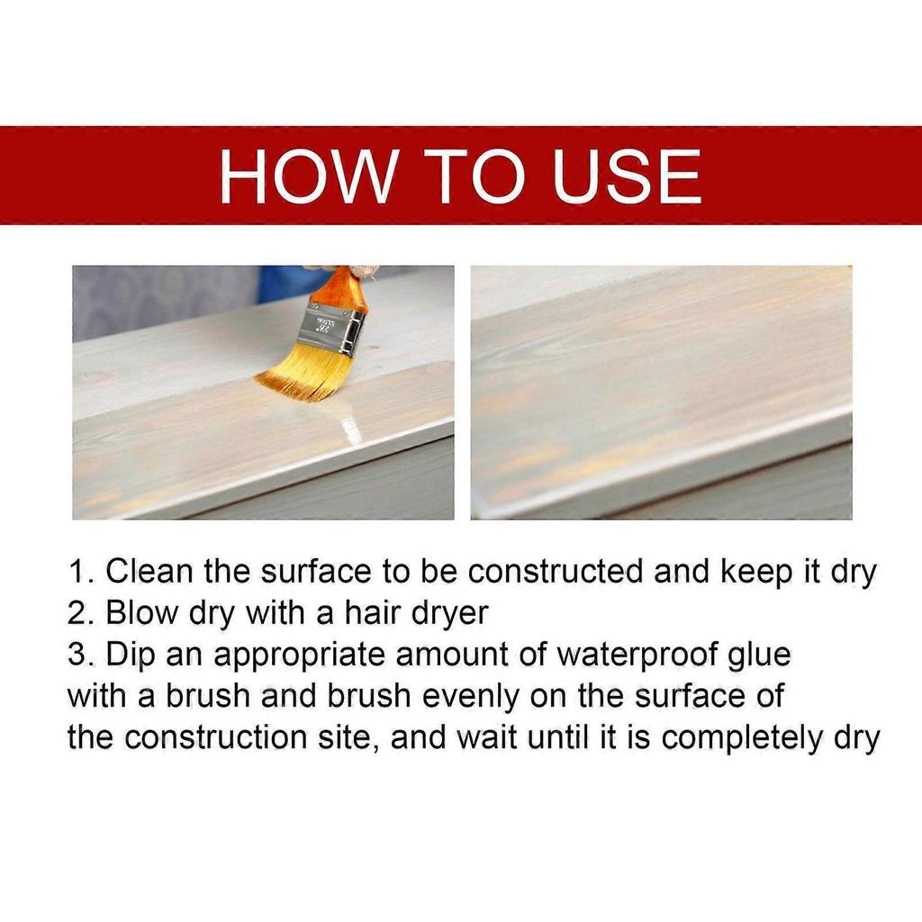 Limited time!!Jue-Fish Transparent Leak-Proof Waterproof Sealant, No Need To Break Tiles, Suitable For Bathroom And Kitchen Floor Tiles, Waterproof Co
