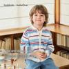 Balabala Children's Striped Knitted Zip-Up Cardigan