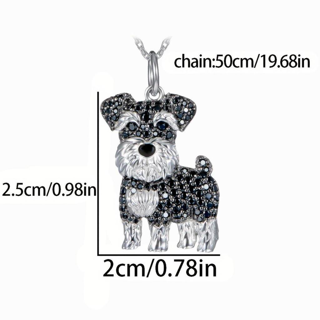 Charming Shy Puppy Cartoon Pendant - Trendy, Cute, Exquisite Pet Necklace