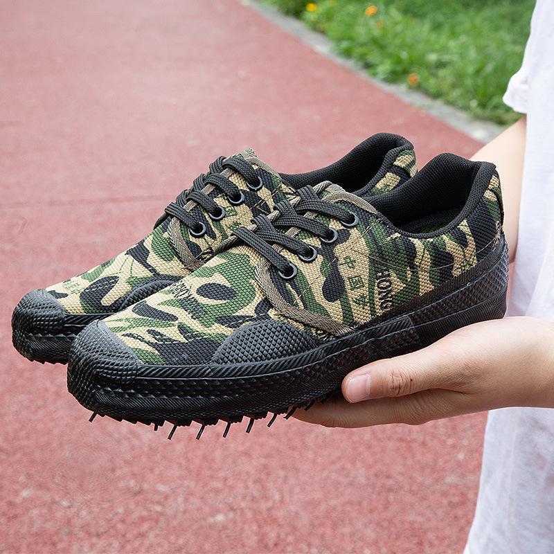 Fashion Men's Work Safety Canvas Shoes Non-Slip Rubber Sole Sneakers Construction Sites Farm Labor Durable Breathable Anti-Skid Footwear