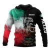 2025 Europe, America, Europe and America men's sweater Mexico logo boys sweater 3D printing autumn and winter hooded sweater