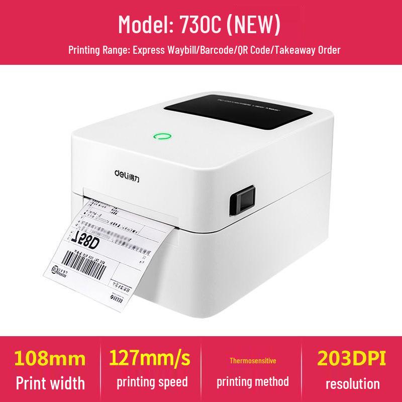 Deli DL-720C Thermal Printer for Express and Electronic Waybill Barcode Labels