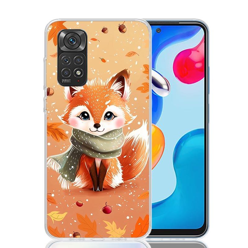 Animal Fox Phone Case For Xiaomi Redmi Note 13 14 15 Pro Plus 12S 12 14S 11S 11E 10 10S 11 11T 5G 4G Cover Coque Redmi Note 13 1