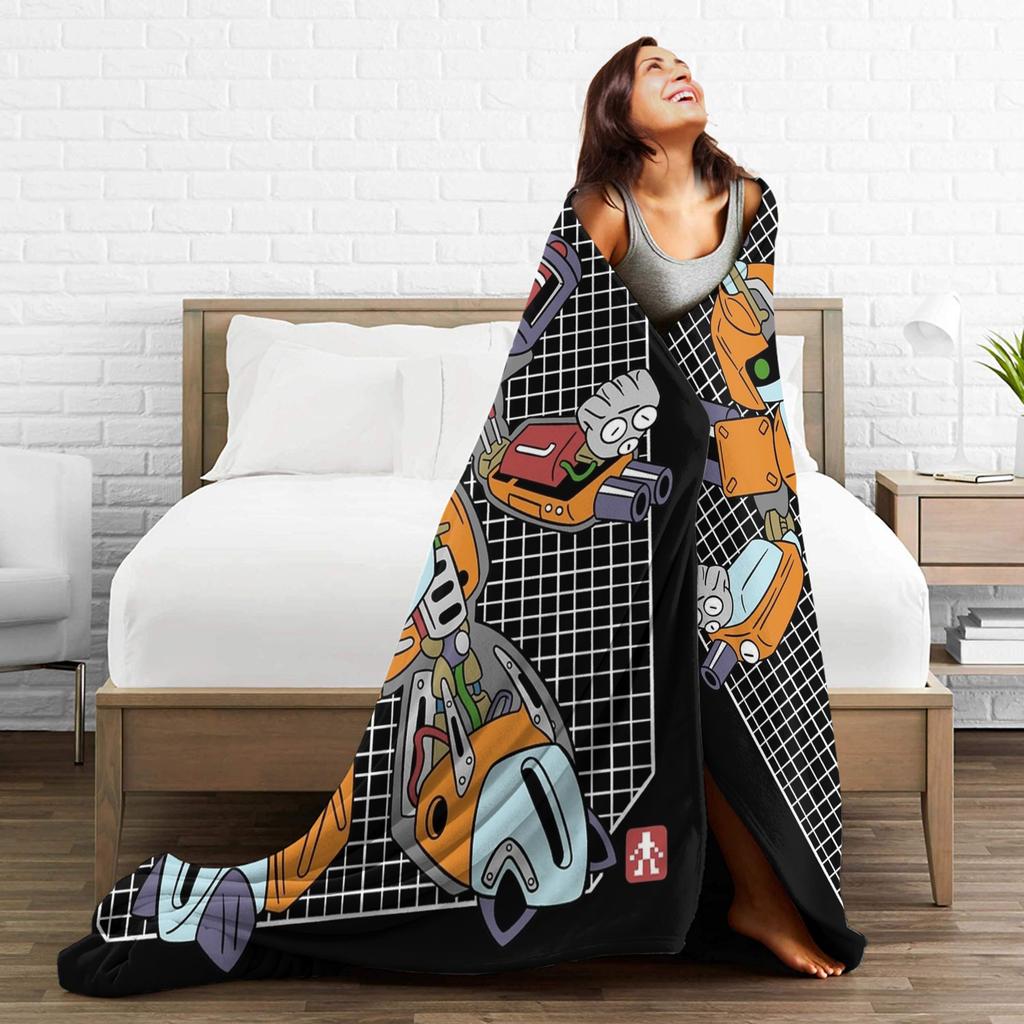 Project Metabee Medabots Blanket Fleece Printed Multi-function Warm Throw Blanket for Home Car Bedspreads