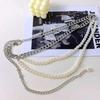 Multilayer Pearl Waist Chain for Women's Fashion Retro Character Playing Body Accessories Sexy Party Accessorie Gift