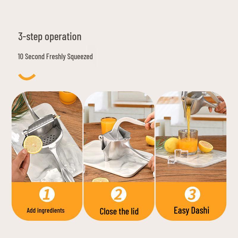 Compact Manual Juicer for Oranges, Pomegranates, and Lemons