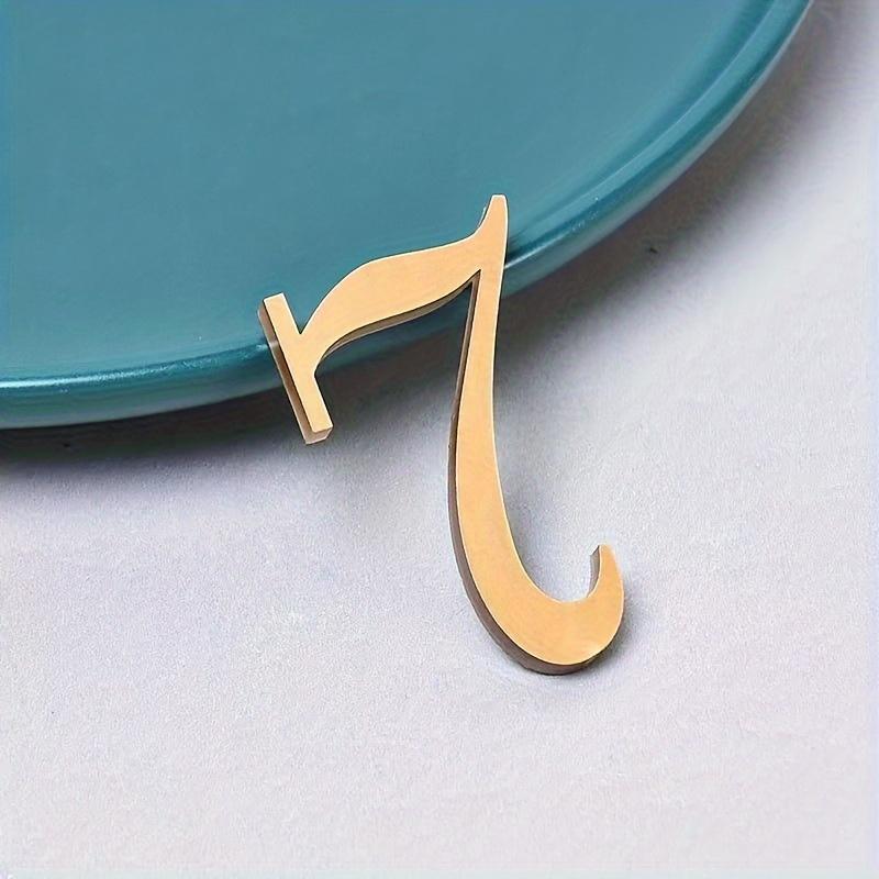 5cm Acryl Gold Digitale Türschild Briefkasten 3D Adressschild Geeignet für Haus, Wohnung, Hotel und Hotel Digitale Beschilderung DIY