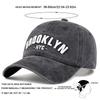 Unisex Brooklyn Letter Embroidery Wash Baseball Caps Spring And Autumn Outdoor Adjustable Casual Hats Sunscreen Hat Sports Cap