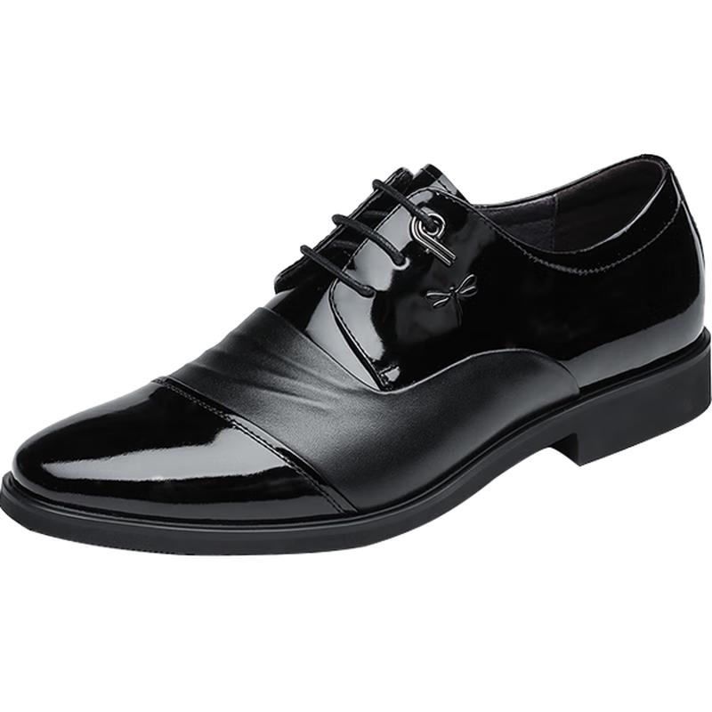Red Dragonfly Men s Leather Business Derby Shoes 38
