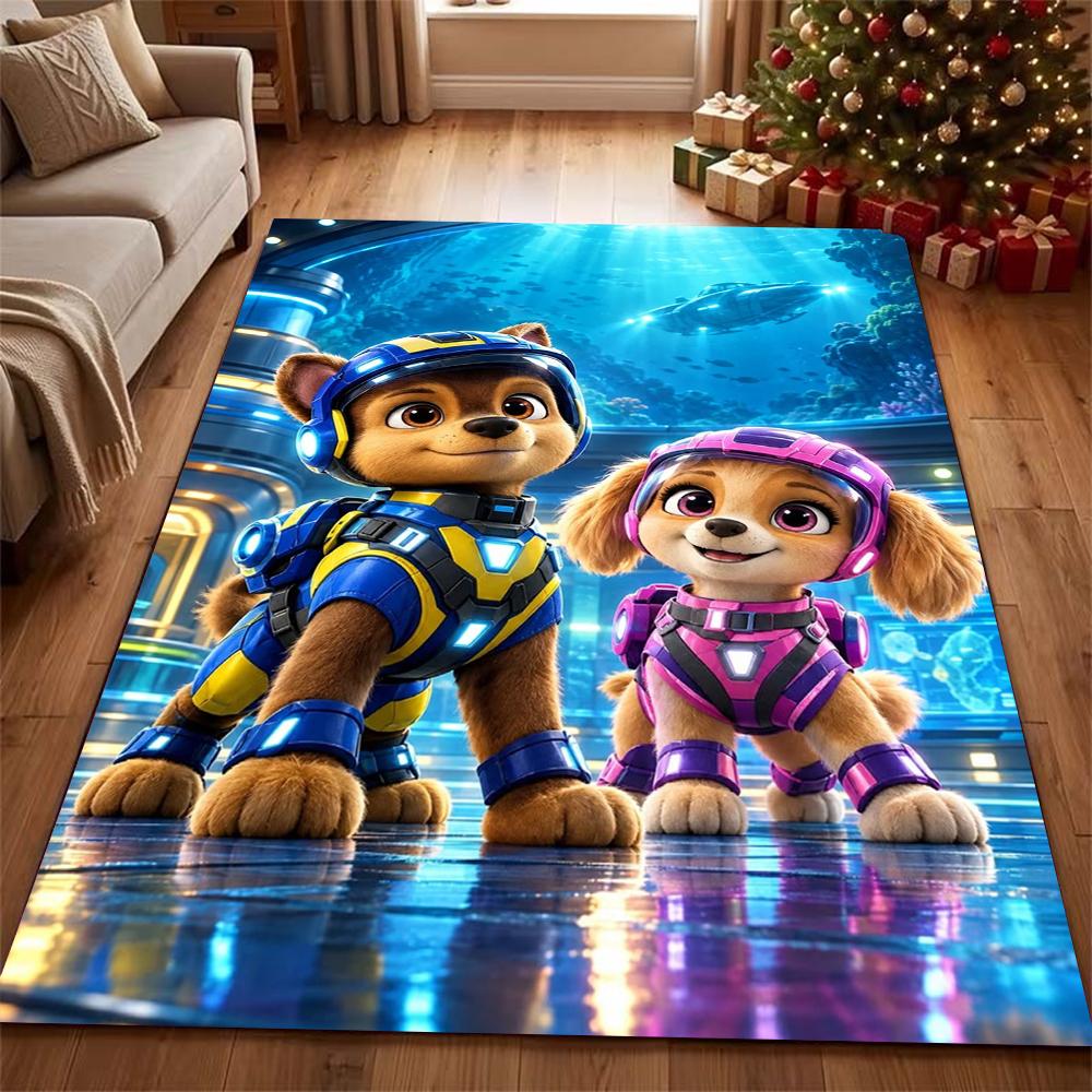 Paw Patrol Pups' Happy Time Patterned Rug Durable Stainresistant Carpet For Hallway Balcony Study Home Party Decor Birthday Gift