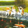 Fish Tank Fishing Cat Hanging Creative Landscape Office Ornaments Fishing Fun Mini Decorative Micro-Landscape