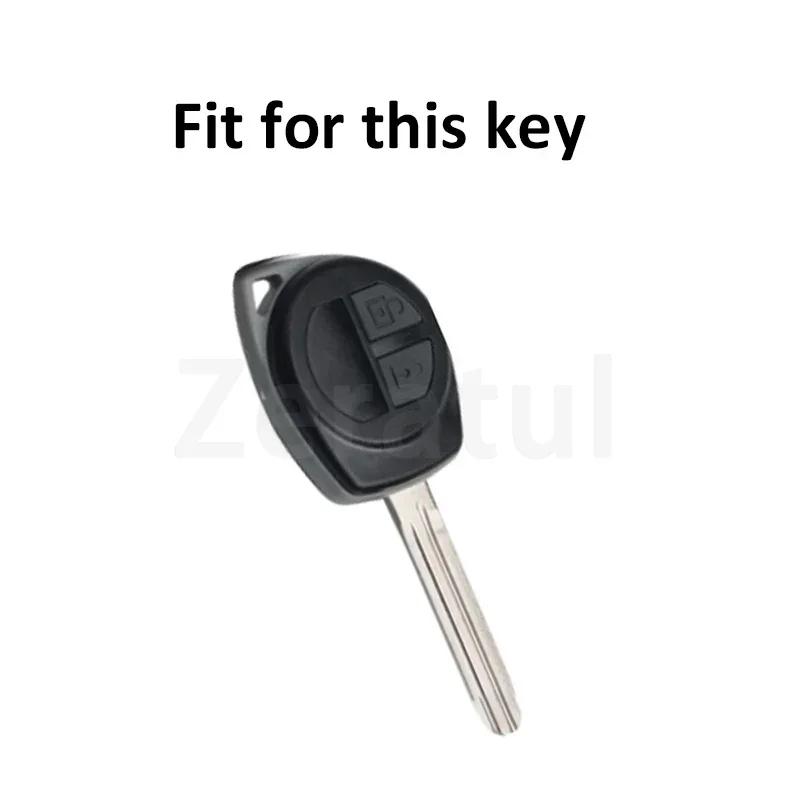 2 Buttons Soft Tpu Car Remote Key Shell Case Cover Fob For Suzuki Celerio Liana Swift Splash Alto Sx4 Vitara Keyless Protector