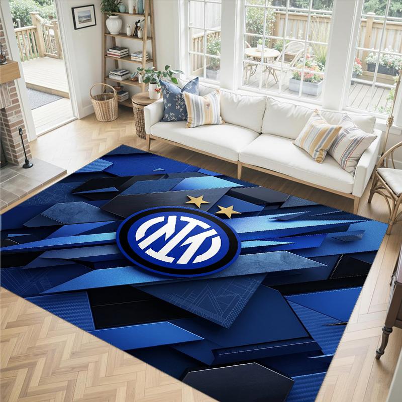 Borussia Dortmund Design Crystal Velvet Carpet Cozy Non?Slip Printed Rug For Bedroom Living Room Entrance