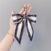 Flower Scarf Bow Keychain Pearl Bag Accessories Headset Pendant Bowknot Bag Pendant  Girl
